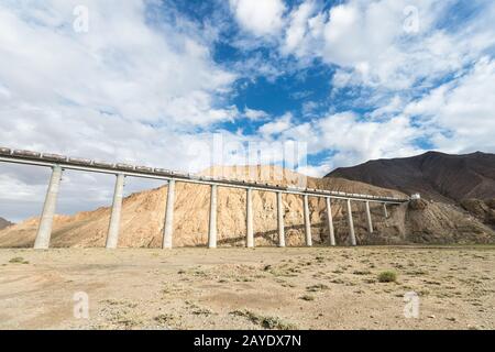 chemin de fer qinghai-tibet de chine Banque D'Images