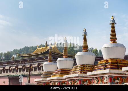 monastère de qinghai kumbum Banque D'Images