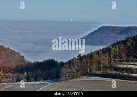 ambiance d'automne sur l'albe souabe, Banque D'Images