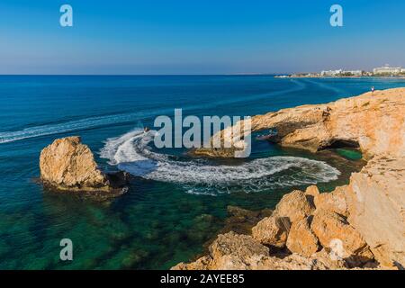 Pont amoureux à Ayia Napa Chypre Banque D'Images