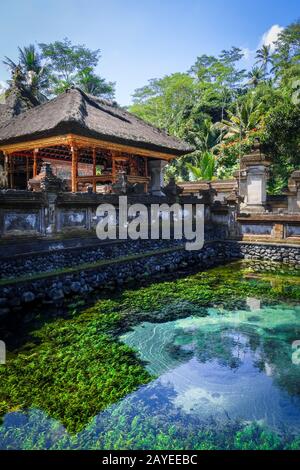 Pura Tirta Empul temple, Ubud, Bali, Indonésie Banque D'Images