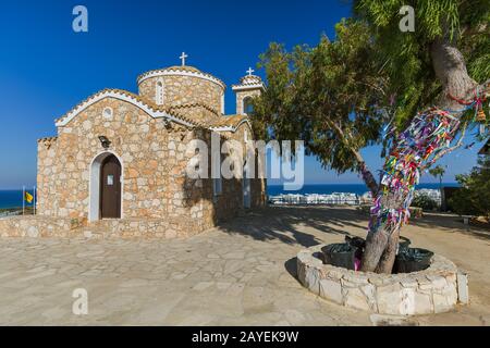 L'église de Protaras Elias est située à Protaras Chypre Banque D'Images