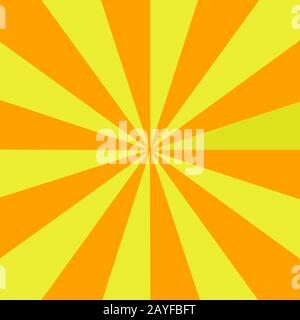 Rayons dans les couleurs orange et jaune Banque D'Images