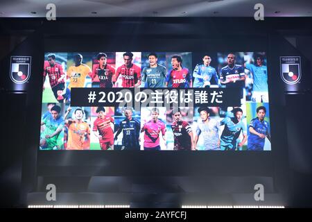 Tokyo, Japon. 14 février 2020. Vue générale Football/Football : Conférence de lancement de la J.LEAGUE 2020 à Tokyo, Japon . Crédit: AFLO SPORT/Alay Live News Banque D'Images