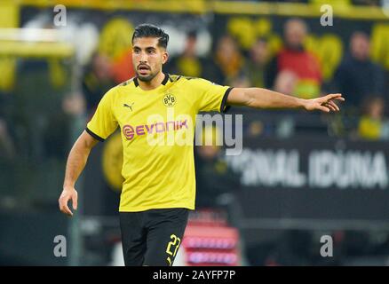 Football Dortmund - Francfort, Dortmund 14 Février 2020. Emre CAN, BVB 27 BORUSSIA DORTMUND - EINTRACHT FRANKFURT 4-0 - la RÉGLEMENTATION DFL INTERDIT TOUTE UTILISATION DE PHOTOGRAPHIES comme SÉQUENCES D'IMAGES et/ou QUASI-VIDÉO - 1.German Soccer League , Dortmund, 14 février 2020. Saison 2019/2020, jour du match 22, BVB, © Peter Schatz / Alay Live News Banque D'Images