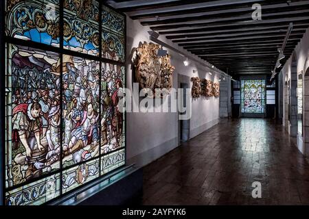 Lieu de naissance de Saint Ignace de Loyola à partir du XIVe siècle Mudejar art à Azpeitia, municipalité de la province de Guipúzcoa, Pays basque, Espagne Banque D'Images