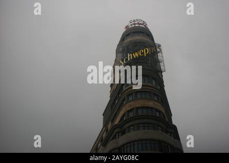 Schweppes de Madrid Banque D'Images