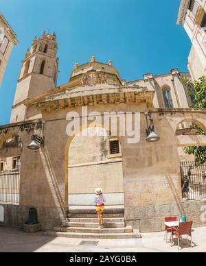 17 JUILLET 2018, REUS, ESPAGNE : Église de San Pedro à Reus Banque D'Images