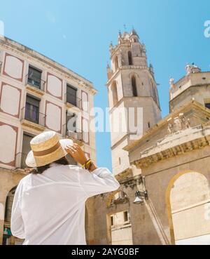 17 JUILLET 2018, REUS, ESPAGNE : Église de San Pedro à Reus Banque D'Images