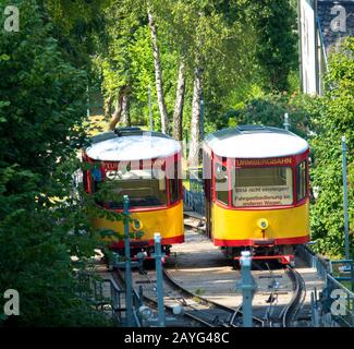 Au Turmberg avec le téléphérique , Karlsruhe Durlach, germai Banque D'Images