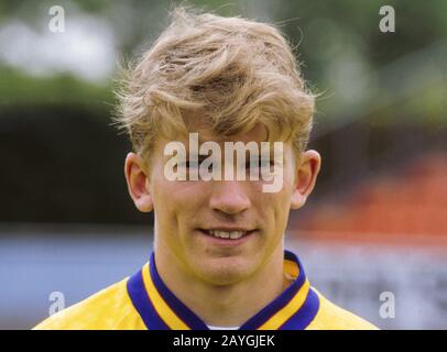 Jesper Blomqvist ancien footballeur professionnel suédois à AC Milan et Manchester United Banque D'Images