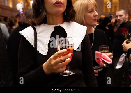 Les invités photographiés lors de la présentation du RIXO qui s'est tenue à l'hôtel Kimpton Fitzroy dans le cadre de la semaine de la mode de Londres, février 2020. Banque D'Images