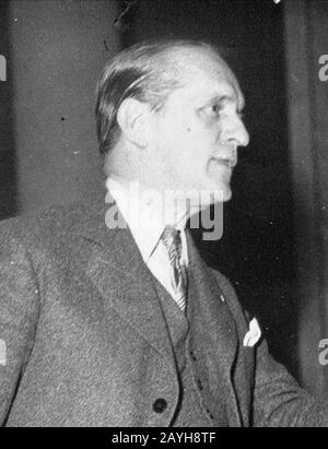 François de la Rocque 1936 (court). Banque D'Images