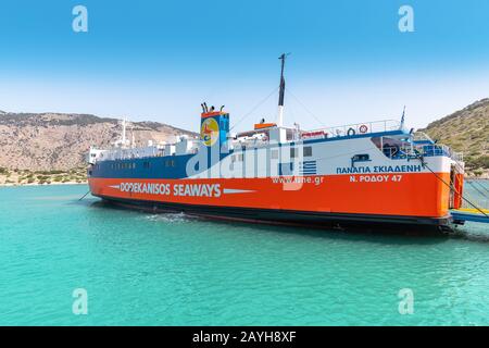 29 mai 2019, île Symi, Grèce : ferry pour passagers grecs de Dodekanisos Seaways Banque D'Images