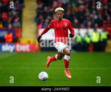 Charlton, Royaume-Uni. 15 février 2020. Charlton ANGLETERRE - 15 FÉVRIER : Lyle Taylor de Charlton Athletic lors du match de championnat entre Charlton Athletic et Blackburn Rovers au stade Valley le 15 février 2020 à Charlton, Angleterre crédit: Action Foto Sport/Alay Live News Banque D'Images