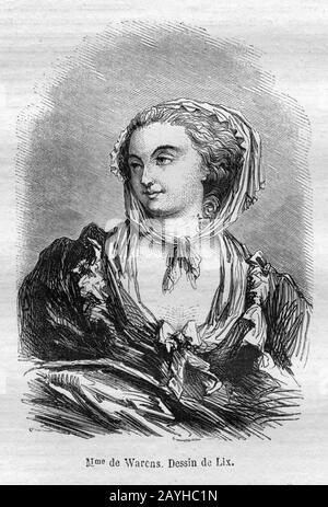 Françoise-Louise de Warens (par Lix). Banque D'Images