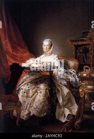 François-Hubert Drouais - Madame De Pompadour Banque D'Images