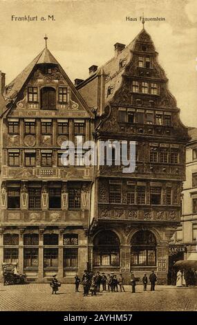 Francfort-Sur-Le-Main-Roemer-Salzhaus-Front. Banque D'Images