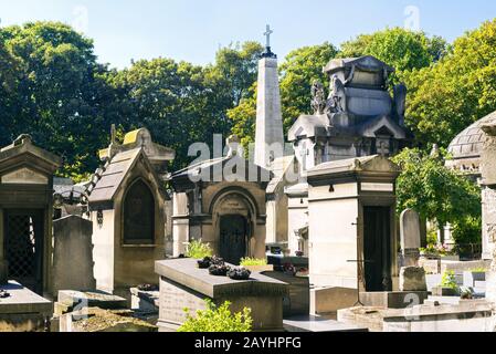 Cimetière de Montmartre à Paris, France Banque D'Images