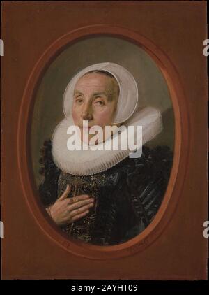Frans Hals - Anna van der Aar. Banque D'Images