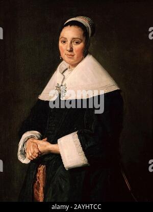 Frans Hals - Portret van een vrouw. Banque D'Images