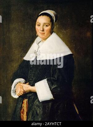 Frans Hals - Portret van een vrouw (c. Banque D'Images