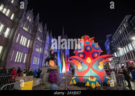 Spectra 2020 Light Festival Aberdeen, Écosse, Royaume-Uni Banque D'Images