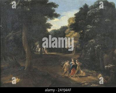 Franz Joachim Beich (cercle) Christ sur la route d'Emmaus. Banque D'Images