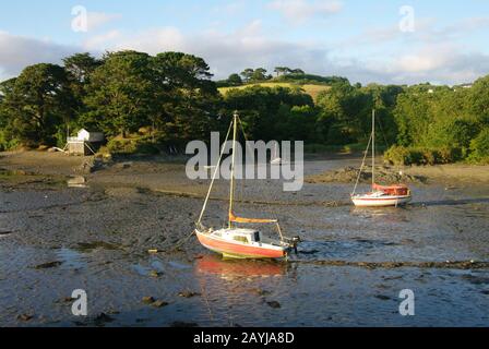 St Just À Roseland, Cornwall, Royaume-Uni Banque D'Images