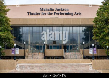 Mahalia Jackson Theatre For The Performing Arts, Louis Armstrong Park, Quartier De Tome, Nouvelle-Orléans, Louisiane, États-Unis Banque D'Images