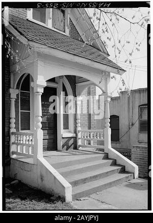 Freeland & Gofford Law Office, face sud, entrée. Banque D'Images