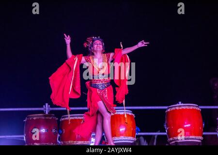 Sitges Barcelone España 15/02/2020 sitges comienza su carnaval 2020 eligiendo la reina de carnaval Banque D'Images