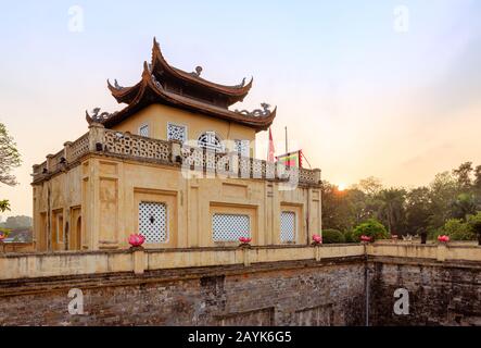 La Citadelle impériale aussi connue sous le nom de la vieille Citadelle de Thang long à Hanoi Banque D'Images