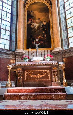 Leipzig, ALLEMAGNE - 21 MAI 2018 : intérieur de l'église Saint-Nicolas de Leipzig Banque D'Images