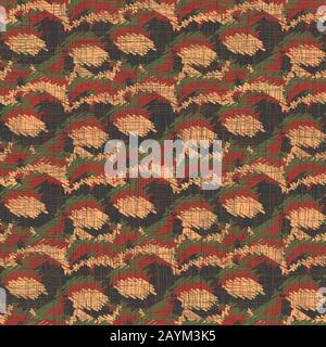 motif vectoriel sans couture abstrait aux couleurs marron, rouge et beige Illustration de Vecteur