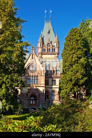 Schloss Drachenburg, Allemagne, Rhénanie-Du-Nord-Westphalie, Siebengebirge, Koenigswinter Banque D'Images