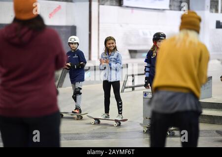 Berlin, Allemagne. 16 février 2020. Skateboarder Sky Brown. Laureus Sport Pour Un Bon Événement De Skateboard. GES/Laureus World Sports Awards 2020, Berlin, 16 février 2020 | usage global crédit: DPA/Alay Live News Banque D'Images