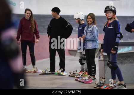 Berlin, Allemagne. 16 février 2020. Skateboarder Sky Brown. Laureus Sport Pour Un Bon Événement De Skateboard. GES/Laureus World Sports Awards 2020, Berlin, 16 février 2020 | usage global crédit: DPA/Alay Live News Banque D'Images