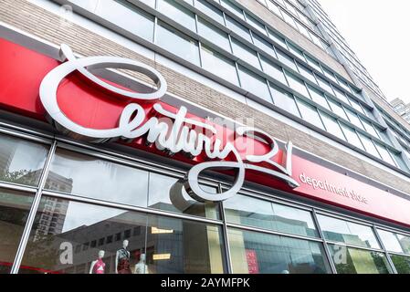 New York City, États-Unis - 3 août 2018 : façade du magasin Century 21 à Manhattan, New York City, États-Unis Banque D'Images