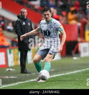 Londres, Royaume-Uni. 16 février 2020. Stewart Downing de Blackburn Rovers en action lors du match de mise de ciel EFL entre Charlton Athletic et Blackburn Rovers à la Valley, Londres, Angleterre, le 15 février 2020. Photo De Ken Sparks. Utilisation éditoriale uniquement, licence requise pour une utilisation commerciale. Aucune utilisation dans les Paris, les jeux ou une seule publication de club/ligue/joueur. Crédit: Uk Sports Pics Ltd/Alay Live News Banque D'Images