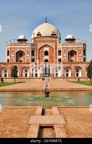 Tombe D'Humayun, Tombe De Nasiruddin Muhammad Humayun, Delhi, Inde Banque D'Images