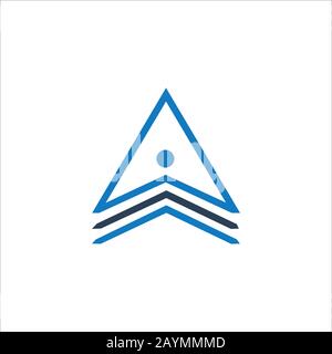 Première lettre ai ou ia logo vecteur modèles Illustration de Vecteur