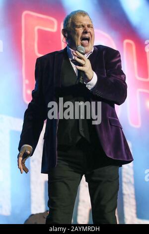 16 février 2020: John FARNHAM se présentant au Concert Fire Fight Australia pour l'aide nationale au tir de brousse au stade ANZ le 16 février 2020 à Sydney, Nouvelle-Galles du Sud Australie (Credit image: © Christopher Khoury/Australian Press Agency via ZUMA Wire) Banque D'Images