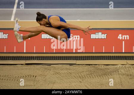 Glasgow, Écosse, Royaume-Uni. 15 février 2020 . Maryna Bekh-Romanchuk au Grand Prix d'intérieur Muller Glasgow 15 FÉVR. 2020 Banque D'Images