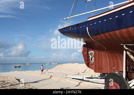 Barbade Promotion Photos, Lancement De Schooner Ruth Banque D'Images