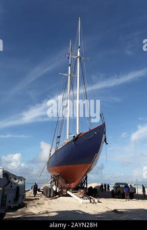 Barbade Promotion Photos, Lancement De Schooner Ruth Banque D'Images