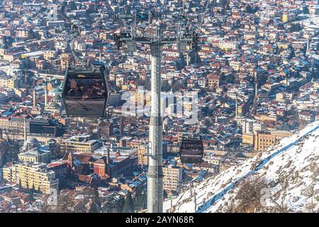 Téléphérique de Sarajevo Banque D'Images