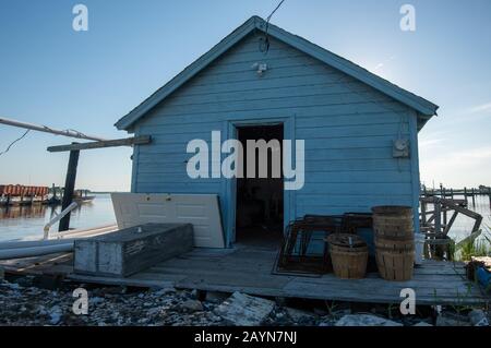 Shantie De Crabe Le Long De La Baie De Chesapeake Banque D'Images