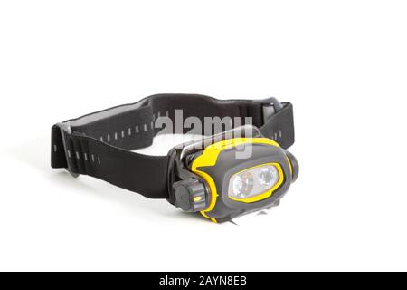 Lampe de poche avec faisceau lumineux prise de vue en studio Banque D'Images