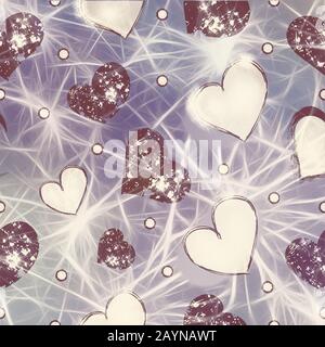 Fond festif lumineux pour les voeux de Saint-Valentin Banque D'Images